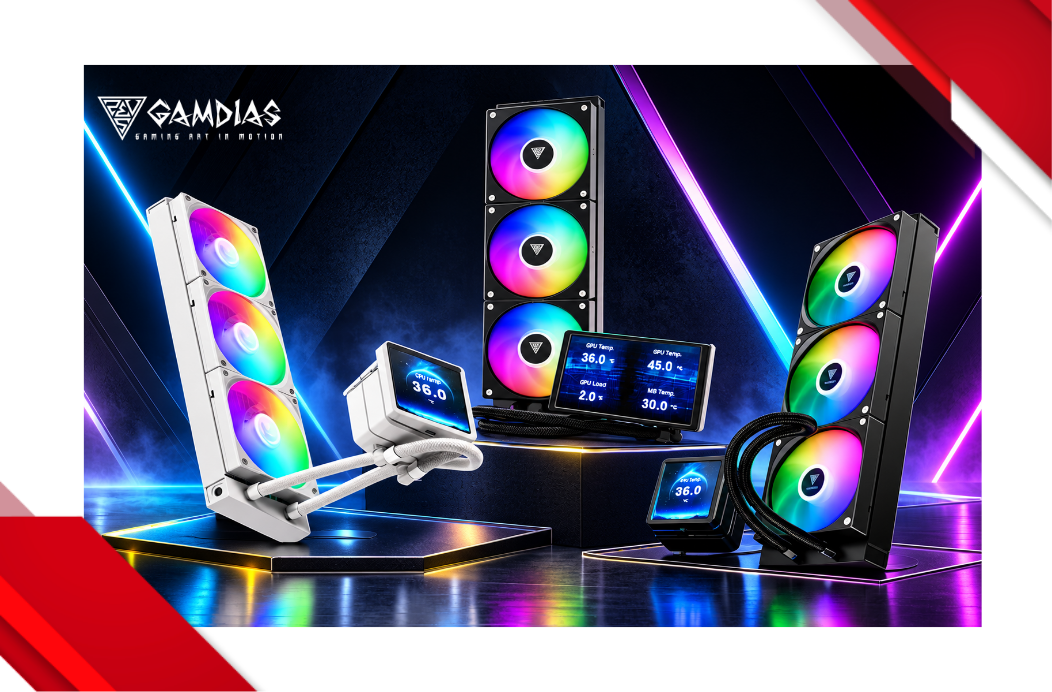 Gamdias CHIONE P5 PRO 360 & CHIONE M5 360: Tản Nhiệt Nước AIO 360mm Kết Hợp Hiệu Năng Và Màn Hình LCD Cá Nhân Hóa