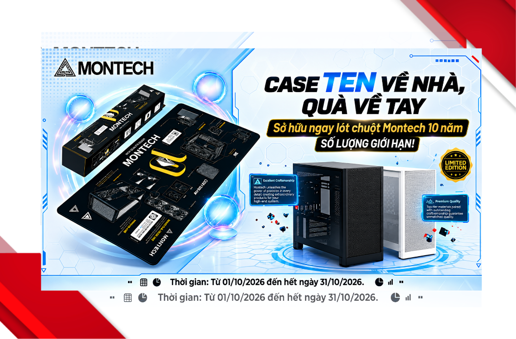 CƠ HỘI SỞ HỮU NGAY LÓT CHUỘT MONTECH 10 NĂM – SỐ LƯỢNG GIỚI HẠN!
