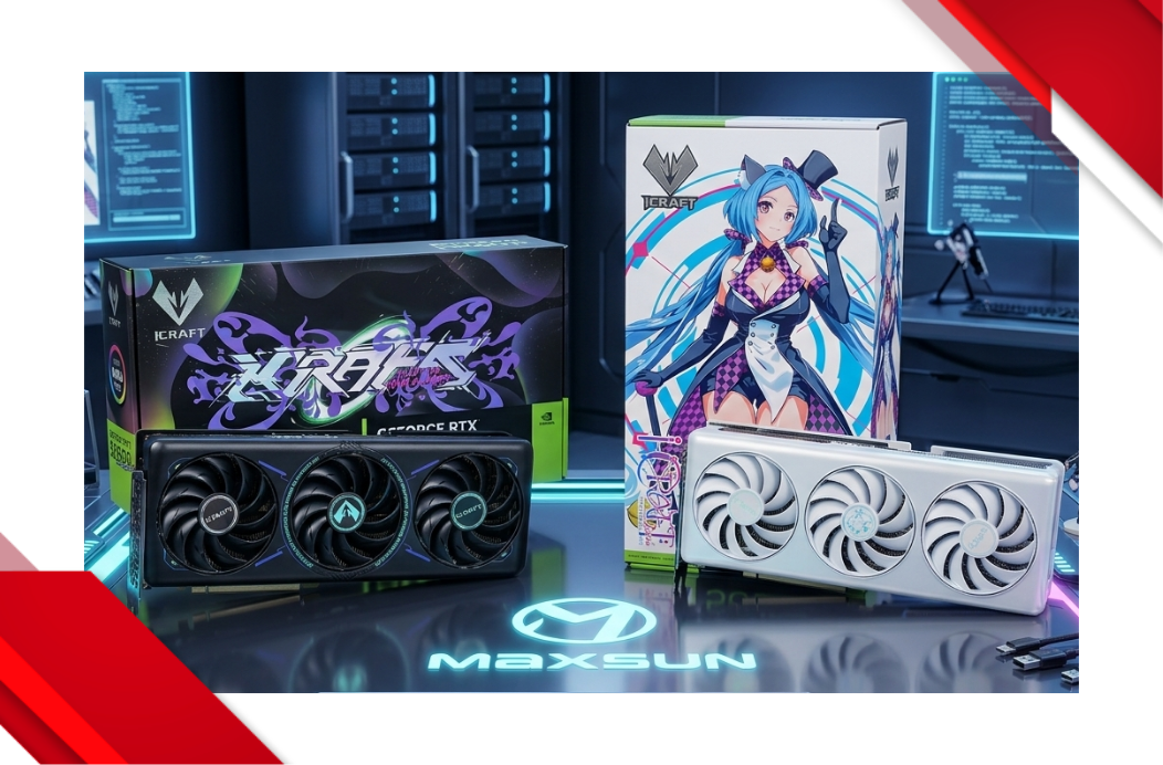Giới Thiệu Dòng Card Đồ Họa Maxsun GeForce RTX 5060 Ti iCraft 16G Series: Sức Mạnh Doanh Nghiệp & Đồ Họa Anime Đỉnh Cao