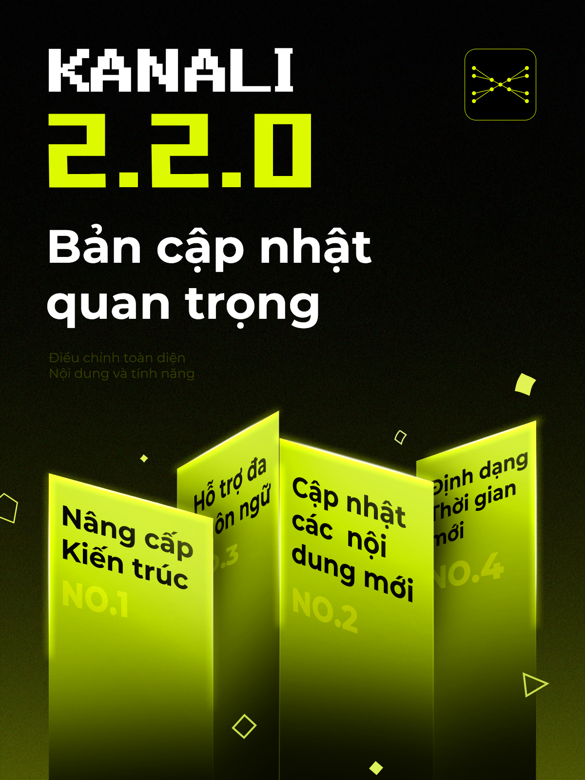 TRYX TUNG BẢN CẬP NHẬT KANALI 2.2.0 - TÁI THIẾT TOÀN DIỆN, 